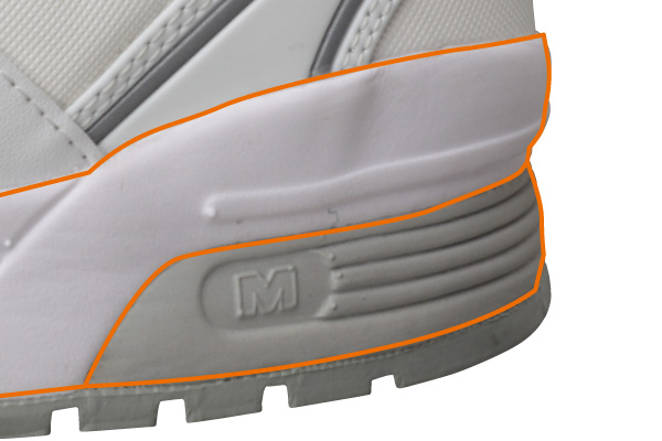 先芯入り静電スニーカー ＭＰＮ－３０５静電 ホワイト| 安全靴・作業靴 