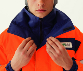 高視認性 防水帯電防止防寒コート ＳＥ１１２５ 上 オレンジ| 作業服 