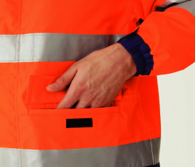 高視認性 防水帯電防止防寒コート ＳＥ１１２５ 上 オレンジ| 作業服 