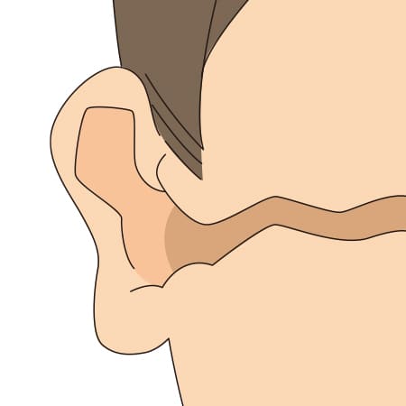 耳栓の挿入方法　1