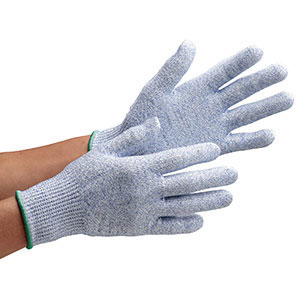 耐切創性手袋　カットガードＦ１０２ＮＦ　ブルー　個装
