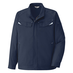 男女共用 綿100％ ジャンパー G737上 ネイビー | 【ミドリ安全