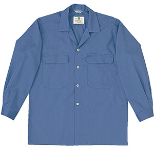 Ｅ／Ｃ 長袖シャツ ＭＳ５１３上 ブルー| 作業服・作業着 - ミドリ安全