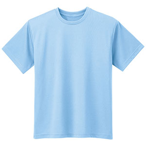 ドライメッシュ 半袖Tシャツ TS12上 ライトブルー | 【ミドリ安全