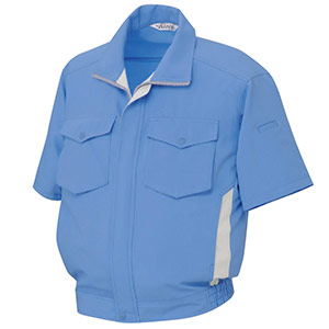 半袖 ブルー 男女共用 半袖ブルゾン RC－S463上 ブルー | 【ミドリ安全】公式通販