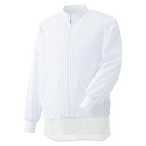 白衣 男女共用 長袖ブルゾン ＭＨＳ ３２１９Ｗ 上 ホワイト| 作業服