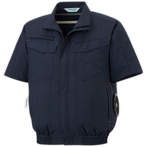 クールファン 半袖ブルゾン（ファン別売） WE－S177上 ネイビー