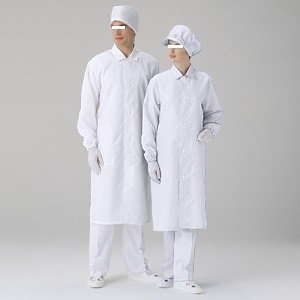 クリーンウェア 男女共用 コート Ｓ３５５０Ｗ ホワイト| 作業服 