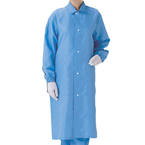クリーンウェア 男女共用 コート S3550B ブルー| 作業服・作業着 | 【ミドリ安全】公式通販