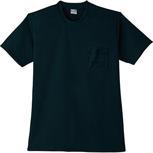 DRY 半袖Tシャツ P付 9012－80 ブラック 6L | 【ミドリ