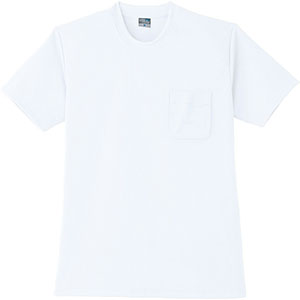 DRY 半袖Tシャツ P付 9012－90 ホワイト 6L | 【ミドリ