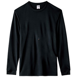 4．3オンスドライロングスリーブTシャツ（ポリジン加工
