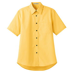 ブロードレギュラーカラー 半袖シャツ ＦＢ４５２７Ｕ－１０ イエロー