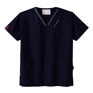 pp！2点セット スクラブ　M ダークネイビーM HI 700-17 スクラブ 男女兼用 7003SC－17 ダークネイビー| 作業服・作業