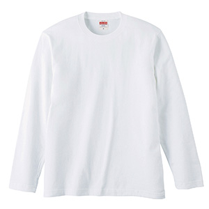 5．6oz ロングスリーブ Tシャツ 5010－01 001 ホワイト