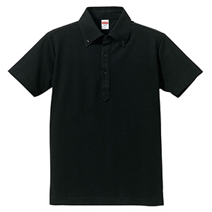 ５．３ｏｚ ドライカノコ ユーティリティーポロシャツ （ボタンダウン） ５０５２－０１ ００２ ブラック | 【ミドリ安全】公式通販