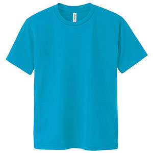 hide STAFF グラフィックTシャツ ターコイズ ドライTシャツ 00300－ACT 034 ターコイズ SS