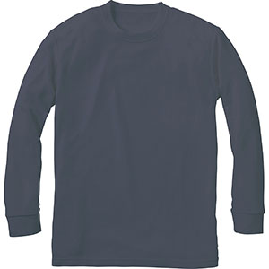 BIOcorn 長袖Tシャツ 840－1 ネービー | 【ミドリ安全