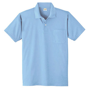 ＤＲＹ 帯電防止半袖ポロシャツ ８１１８ ６ サックス| 作業服・作業