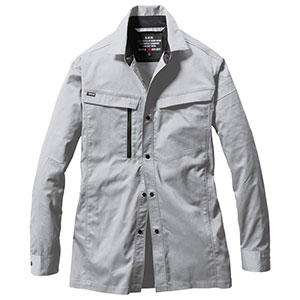 長袖シャツ ユニセックス 6215－60 アッシュグレー （S～LL