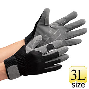 人工皮革手袋 デュラフォース ＡＧ６４９０ ３Ｌ １０双入 | 【ミドリ 