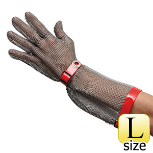 耐切創性手袋 ＭＳＴ－５５０（Ｍ）ＰＵ Ｌ 鎖手袋 ５本指 ロング 