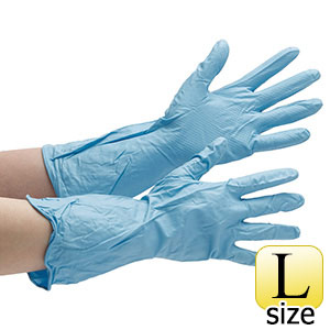 ニトリル炊事用手袋 ＮＯ．３３０ Ｌ ブルー ２４０双 | 【ミドリ安全 