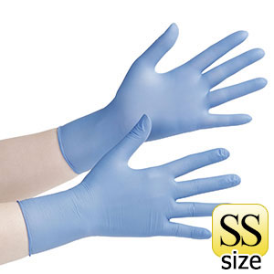 ニトリルディスポ手袋 ベルテ798（極薄手） SS 粉なし 200枚入