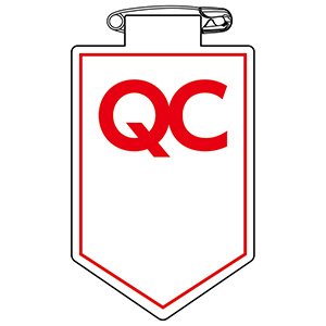 ビニールワッペン 胸39 QC文字無し 126039 | 【ミドリ