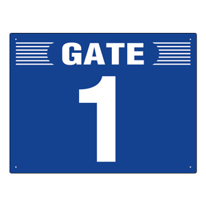 ゲート表示板 305－300 GATE 1 ヨコ | 【ミドリ安全】公式通販