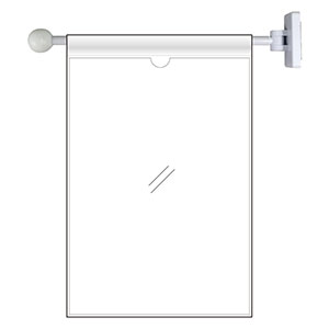 フラッグ式突き出し標識セット 809－71 両面ポケットタイプ