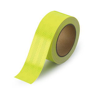 蛍光プリズム高輝度反射テープ ８６４－８６ 蛍光黄緑 ５０ｍｍ幅 