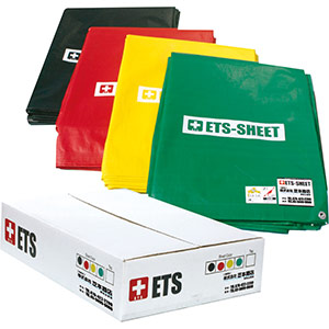 ＥＴＳ－ＳＨＥＥＴ トリアージシート 黒赤黄緑各１枚入セット