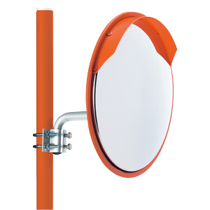 カーブミラー 869－05 320径・S ポール付 | 【ミドリ安全