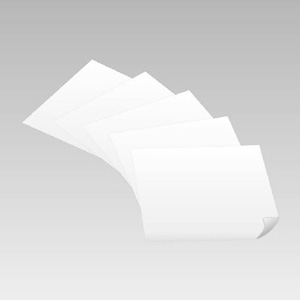 白無地ステッカー 889－01 500×500 5枚入 | 【ミドリ安全