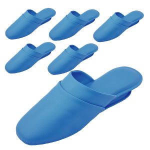 スリッパ ブルー （販売単位：12足） | 【ミドリ安全】公式通販