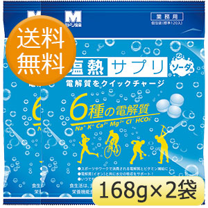 塩熱サプリ 業務用 個別包装 ２袋セット ソーダ味 | 【ミドリ安全