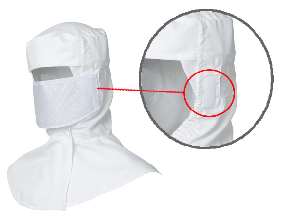 ミドリ安全 クリーンルーム用フード メッシュマスク対応 ＹＨＳ１０２Ｂ ＬＬ 通販