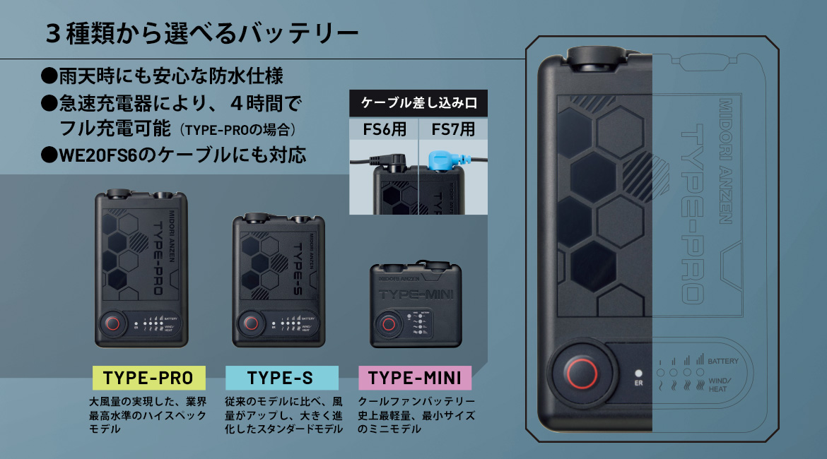 3��ނ���I�ׂ�o�b�e���[