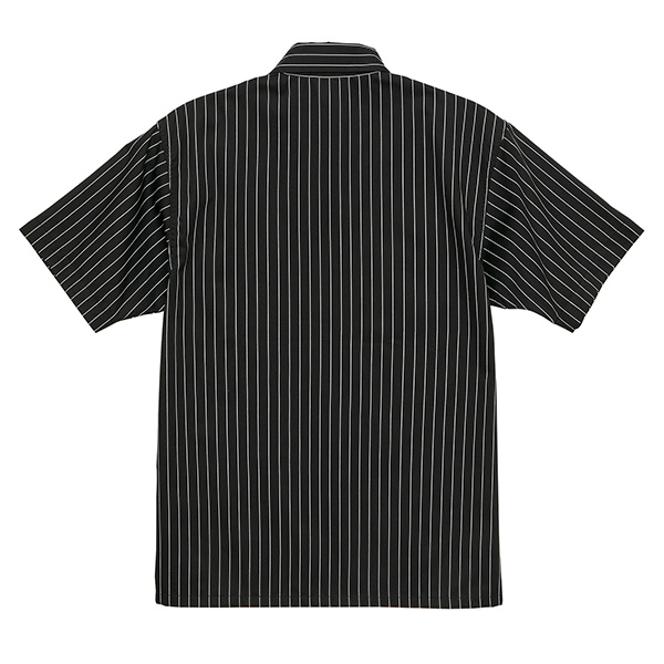 Ｔ／Ｃ ストライプ ワーク シャツ １７８１－０１ ２００１ ブラック