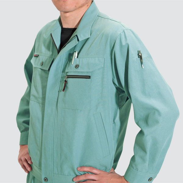 長袖ブルゾン ７０３１－１ アースグリーン （Ｓ～３Ｌ）| 作業服 