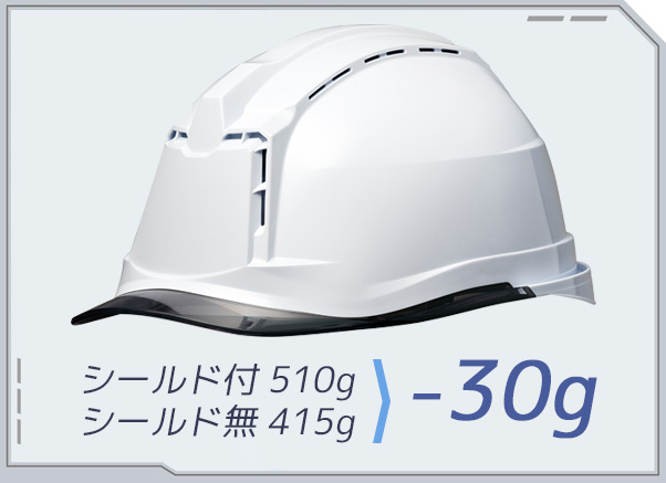 遮熱ヘルメット ＳＣＨ－１９ＰＣＬＶＳ ＲＡ３ α ホワイト／スモーク